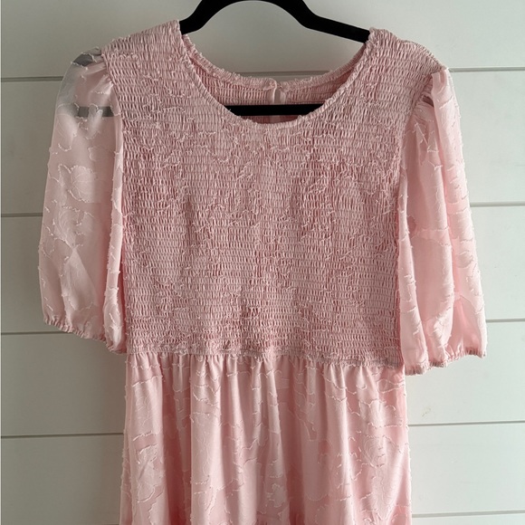 Merokeety Soft Pink Maxi Dress, Size Large - Picture 3 of 6